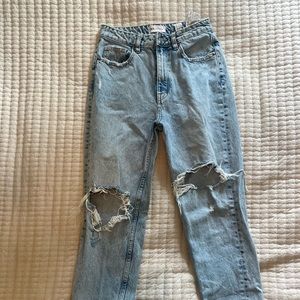 Zara Mom Jeans with Tapered Leg